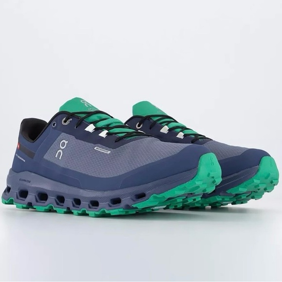 On Cloudvista CloudTrax Waterproof Trail Running Shoes Metal Denim 74.98277 12.5 - Picture 9 of 12